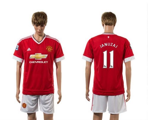 Manchester United #11 Januzaj Red Home Soccer Club Jersey