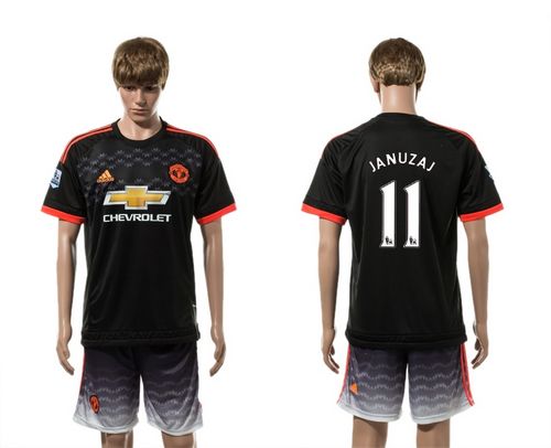 Manchester United #11 Januzaj Black Soccer Club Jersey