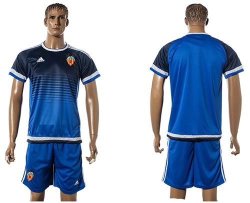 Valencia Blank Blue Training Soccer Club Jersey