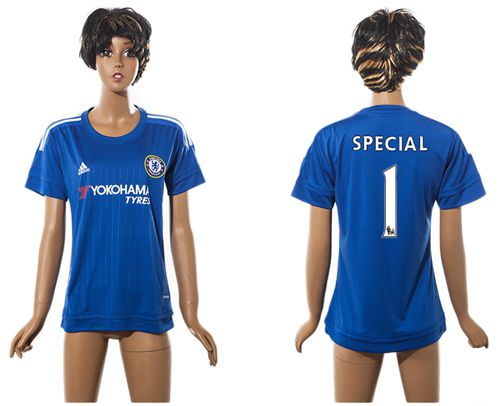 Women's Chelsea #1 Special Home Soccer Club Jersey