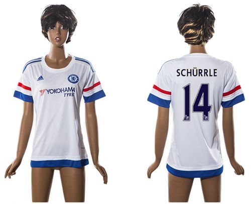 Women's Chelsea #14 Schurrle Away Soccer Club Jersey