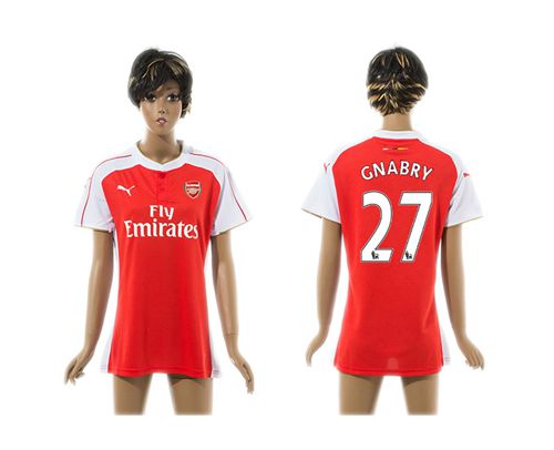 Women's Arsenal #27 Gnabry Home Soccer Club Jersey