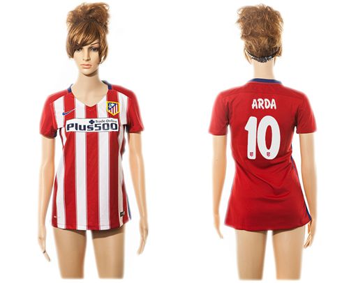 Women's Atletico Madrid #10 Arda Home Soccer Club Jersey