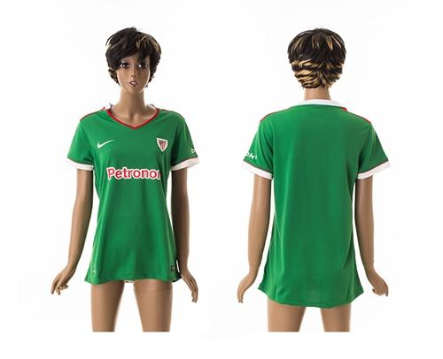 Women's Athletic Bilbao Blank Away Soccer Club Jersey