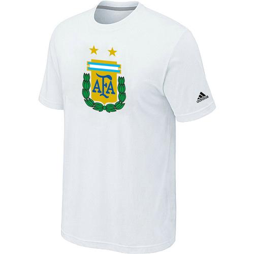  Argentina 2014 World Short Sleeves Soccer T Shirts White