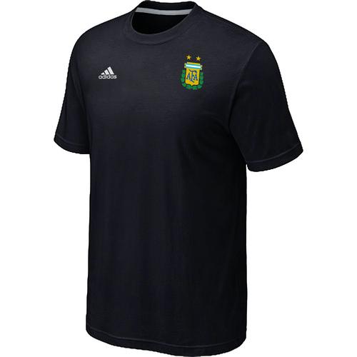  Argentina 2014 World Small Logo Soccer T Shirts Black