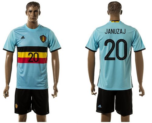 Belgium #20 Januzaj Away Soccer Country Jersey