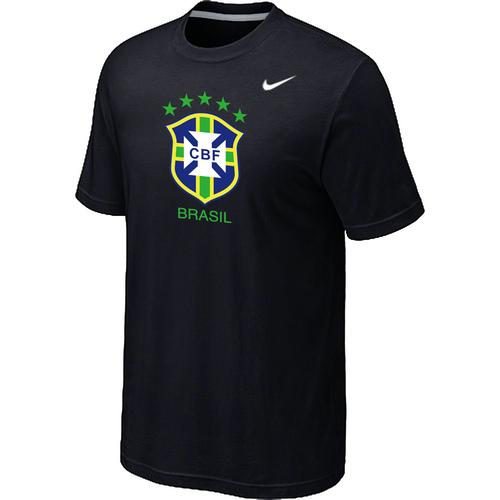  Brazil 2014 World Short Sleeves Soccer T Shirts Black