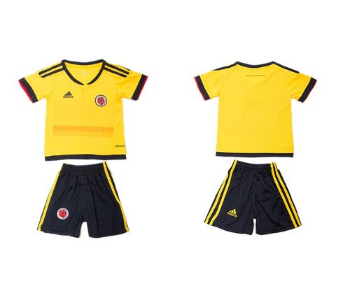 Colombia Blank Home Kid Soccer Country Jersey
