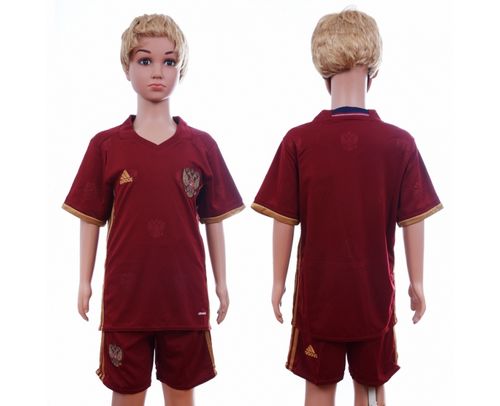 Russia Blank Home Kid Soccer Country Jersey