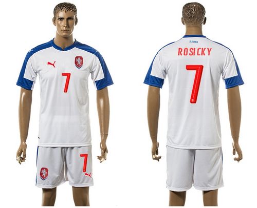 Czech #7 Posicky Away Soccer Country Jersey