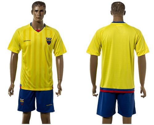 Ecuador Blank Yellow Home Soccer Country Jersey