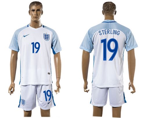 England #19 Sterling Home Soccer Country Jersey