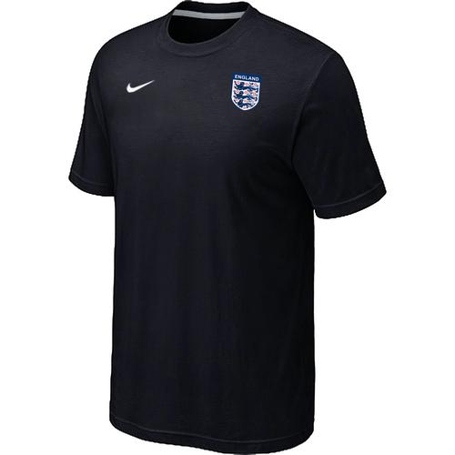  England 2014 World Small Logo Soccer T Shirts Black