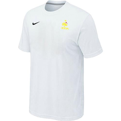  France 2014 World Small Logo Soccer T Shirts White