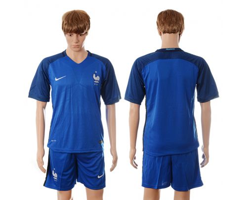 France Blank Blue Soccer Country Jersey