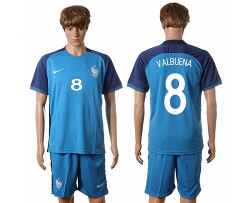 France #8 Valbuena Home Soccer Country Jersey
