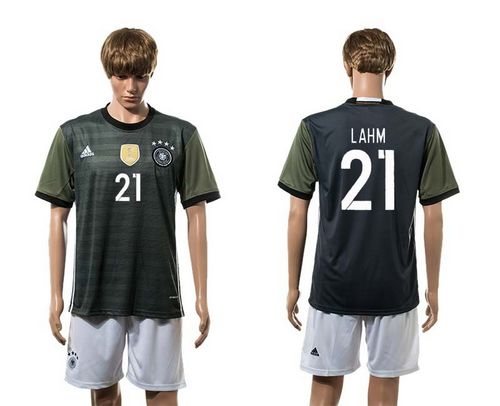 Germany #21 Lahm Away Soccer Country Jersey