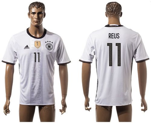 Germany #11 Reus White Home Soccer Country Jersey