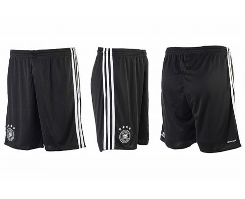 Germany Blank Black Home Soccer Country Shorts