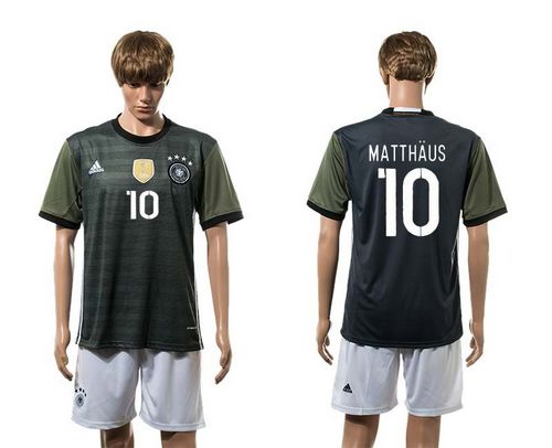 Germany #10 Matthaus Away Soccer Country Jersey