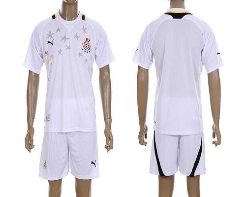 Ghana Blank White Home Soccer Country Jersey