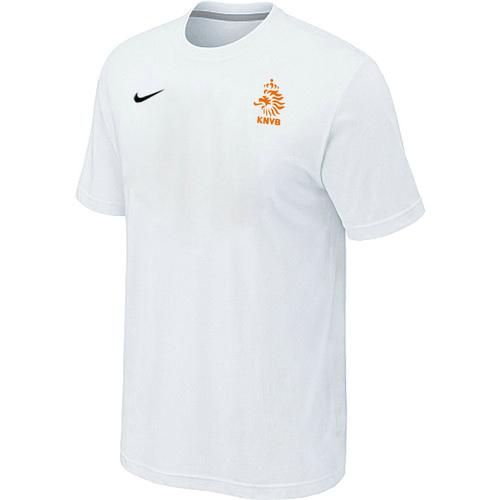  Holland 2014 World Small Logo Soccer T Shirts White