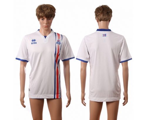 Iceland Blank Away Soccer Country Jersey