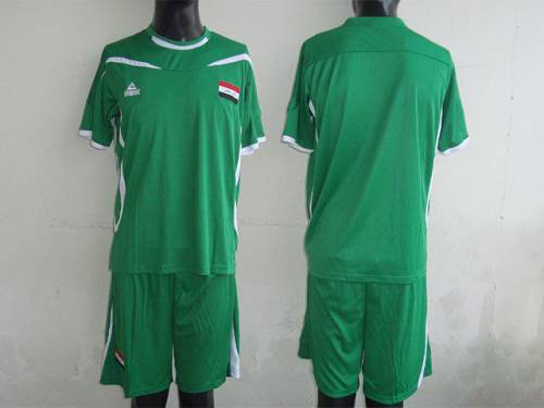 Iraq Blank Green 2011/2012 Soccer Country Jersey