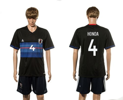 Japan #4 Honda Home Soccer Country Jersey