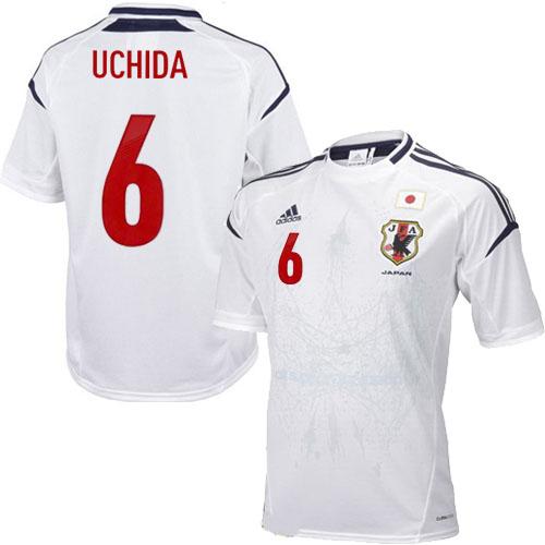 Japan #6 Atsuto Uchida Away Soccer Country Jersey
