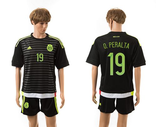 Mexico #19 O.Peralta Home Soccer Country Jersey