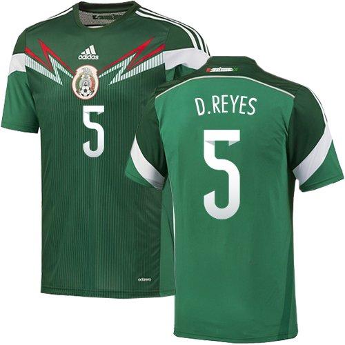 Mexico #5 Diego Reyes Green Home Soccer Country Jersey