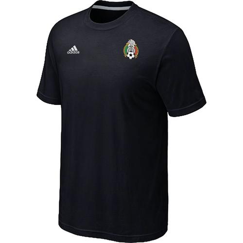  Mexico 2014 World Small Logo Soccer T Shirts Black