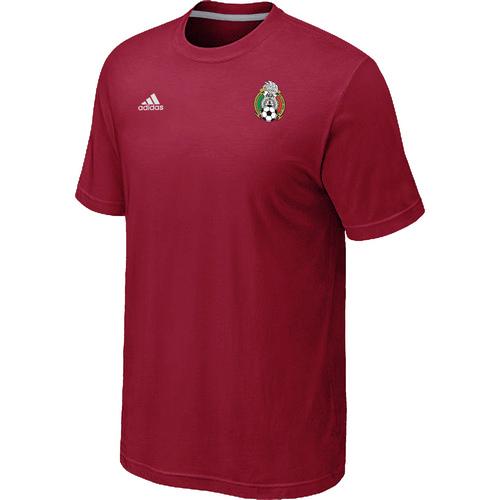  Mexico 2014 World Small Logo Soccer T Shirts Red