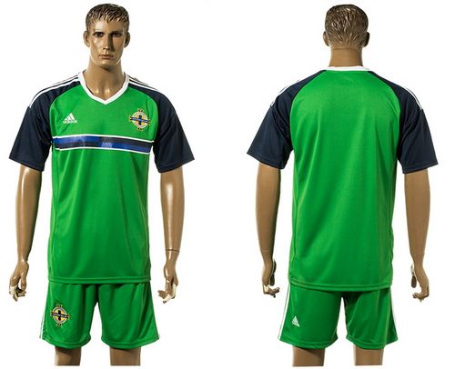 Northern Ireland Blank Green Home Soccer Country Jersey