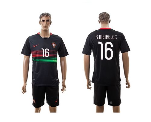 Portugal #16 R.Meireles Away Soccer Country Jersey