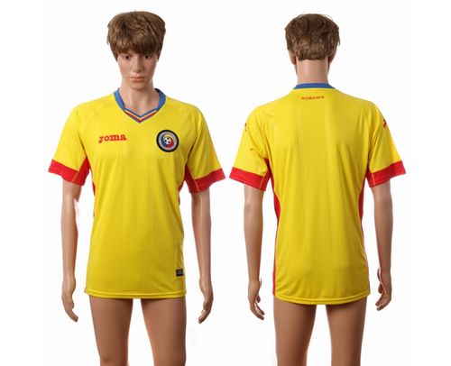 Romania Blank Home Soccer Country Jersey