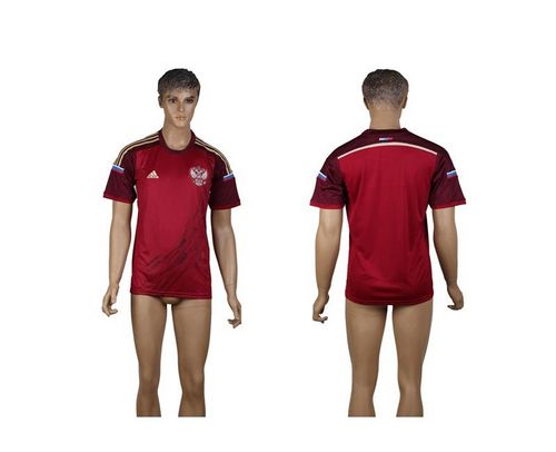 Russia Blank Red Home Soccer Country Jersey