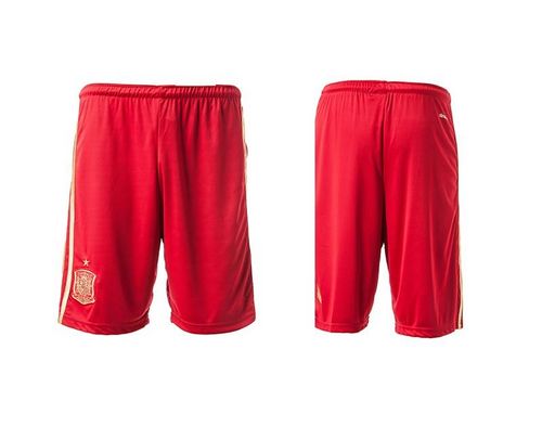 Spain Blank Red Home Shorts