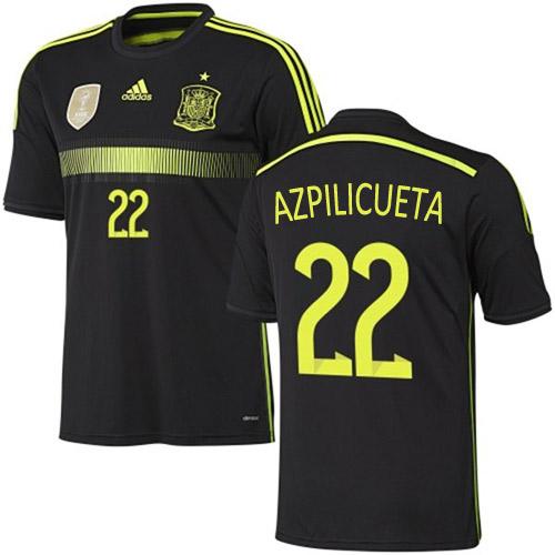 Spain #22 Cesar Azpilicueta Away World Cup Soccer Country Jersey