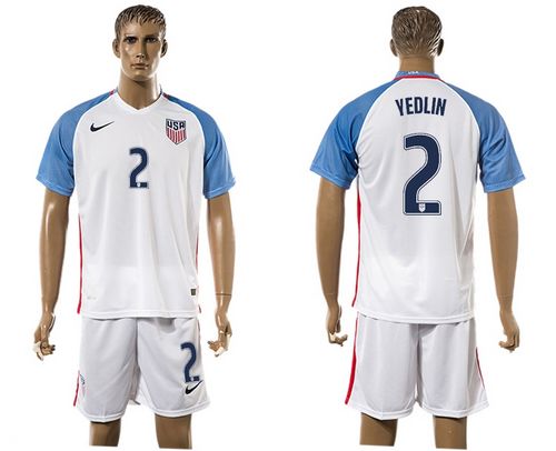 USA #2 Yedlin Home Soccer Country Jersey