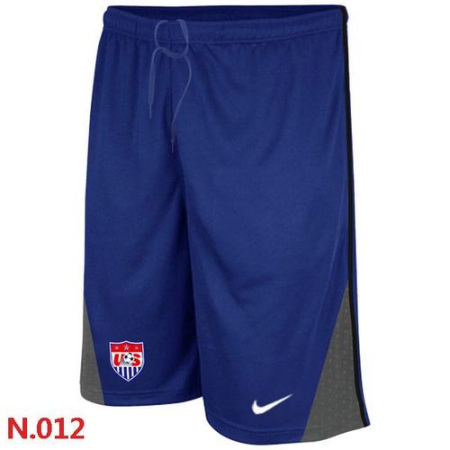  USA 2014 World Soccer Performance Shorts Blue