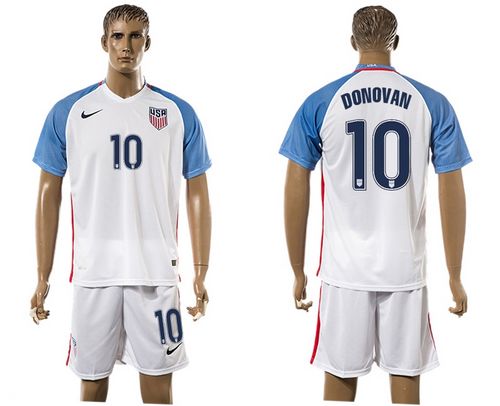 USA #10 Donovan Home Soccer Country Jersey