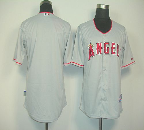 Angels of Anaheim Blank Grey Cool Base Stitched MLB Jersey