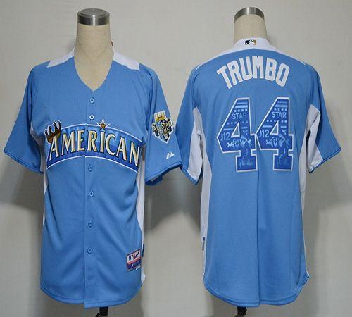 Angels of Anaheim #44 Mark Trumbo Light Blue 2012 All Star BP Stitched MLB Jersey