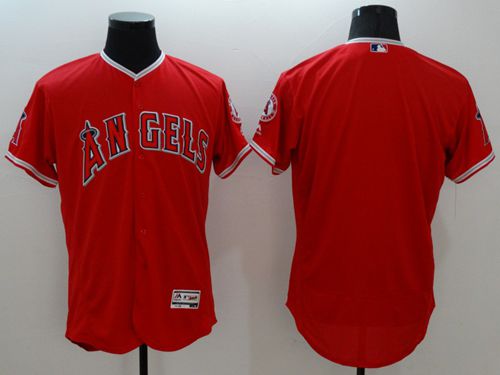 Angels of Anaheim Blank Red Flexbase Authentic Collection Stitched MLB Jersey