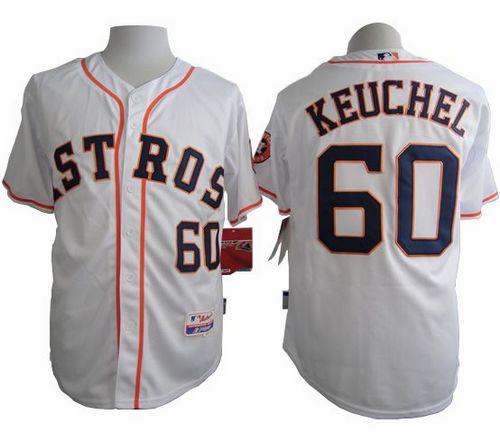Astros #60 Dallas Keuchel White Cool Base Stitched MLB Jersey