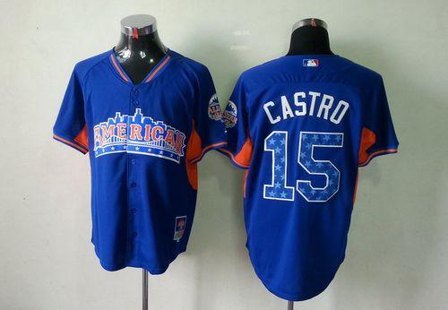 Astros #15 Jason Castro Blue All Star 2013 American League Stitched MLB Jersey