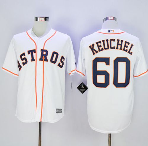 Astros #60 Dallas Keuchel New White Cool Base Stitched MLB Jersey